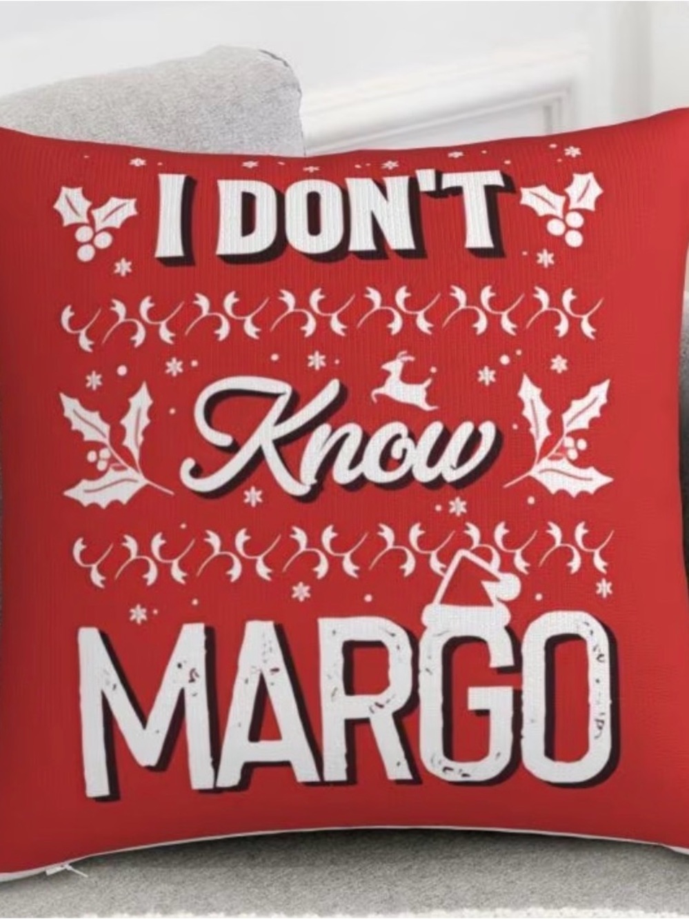 Christmas Vacation "I Don't Know Margo" Throw Pillow Cover 18x18